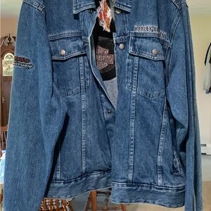 Harley-Davidson 105th Anniversary Blue Denim Jacket 3XL NWT HEAVY DUTY